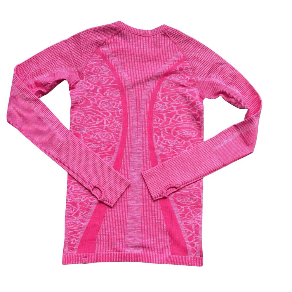 Lululemon Restless Pullover Heathered Boom Juice Pink Long Sleeve Sz. 8 - Picture 3 of 3